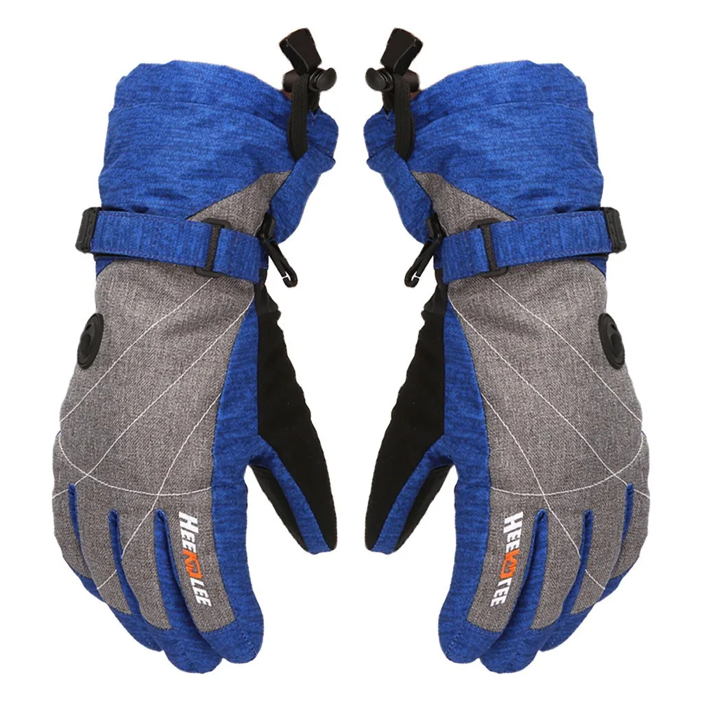 Мужские лыжные перчатки, сноубордические перчатки, снегоходы, мотоциклетные зимние перчатки, ветрозащитные, подходят для большинства взрослых мужчин или женщин