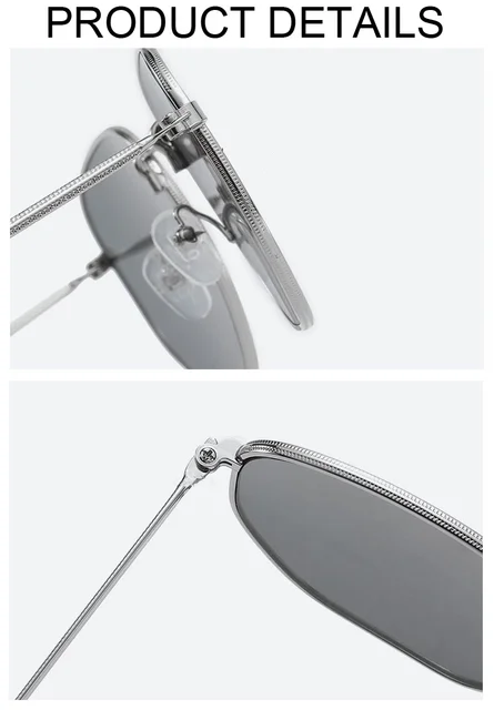 Designer Square Sunglasses For Men - Classic Metal Polygon Shades_voghion.com