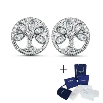 

MULIER 2020 Fashion New Charm SYMBOLIC TREE OF LIFE Stud Earrings Shiny Charming Women Exquisite Daily Jewelry Free Shipping