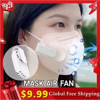 USB Rechargeable Portable Fan For Face Mask Clip-On Air Filter Smart Mask Air Purifying Electric Valve Filter Facial Fans 1