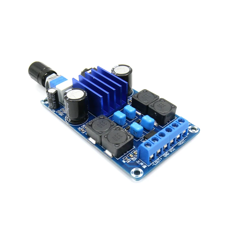 

KYYSLB TPA3116D2 Class D Digital Amplifier Board XH-M589 DC12~24V 50W*2 High Power Audio Amplifier Board 63 Times Magnification
