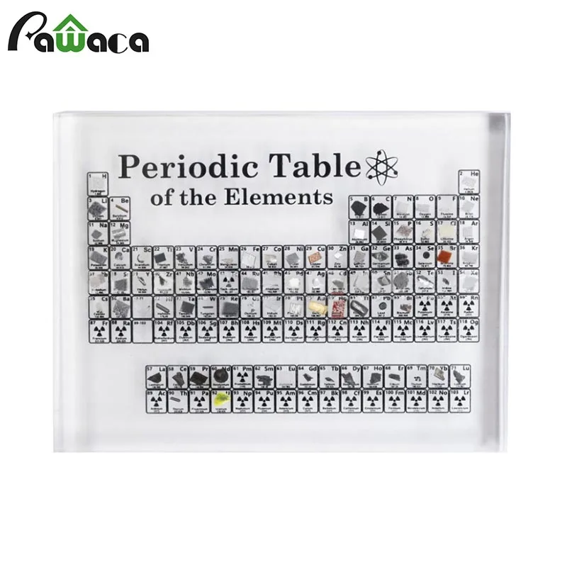 

Acrylic Periodic Table with Elements Student Teacher Gifts Craft Decoration of Elements Display Kids Gifts