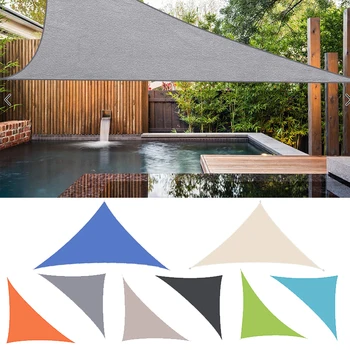 

4x4x5.7m Right Angle Sun Shade Canvas Polyester Fiber Family Yard Outerdoor Picnic Park Guard Room Window Awning Anti-Water