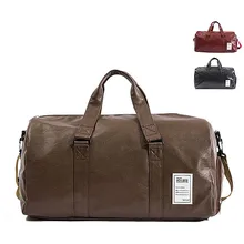 Натуральная кожа Дорожная сумка Мужская винтажная дорожная сумка для путешествий большая коровья кожа переноска багаж, для отпуска большая сумка на плечо