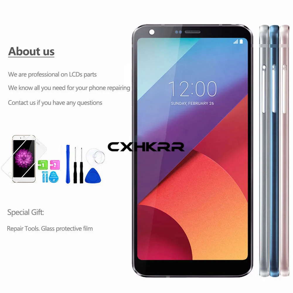 New Original 5 7 IPS For LG G6 H870 H871 H872 LS993 VS998 Touch Screen Digitizer 4