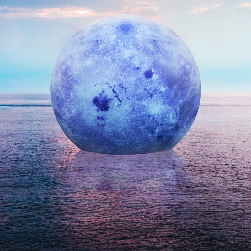 

Propaganda Advertising LED Moon Balloon PVC Inflatable Sealed Planet Ball