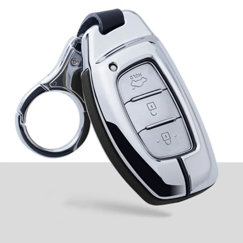 Защитный чехол для автомобильного ключа из сплава для hyundai i10 i20 i30 Elantra Accent IX25 IX35 IX45 дистанционный Держатель корпуса авто аксессуары