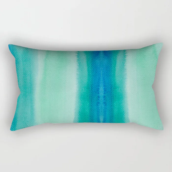 Teal Blue Geometric Lumbar Pillows Case 30X50CM Nordic Blue Cushion Pillow For Couch Sofa Throw Pillows Case Decor Home throw pillow,decorative cushion,cushion cover,throw pillow insert,cushion insert,cotton pillow insert,cotton cushion insert