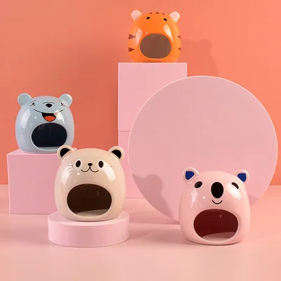 Hörcsög Kerámia Fészek Hörcsög Ház Kis Háziállat -Ellátás Hűvös Hálófészek Rajzfilm Fészek Hörcsög Kiegészítők - Image 2