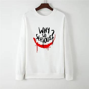 

Oversized Hoodie Funny Fashion Joker WHY SP SERIOUS Pattern Long Sleeve Bangtan Femme Pullovers Sportswear Harajuku Sweatshirt