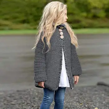 

2020 New Arrival Spring Autumn Winter Sweaters Coat Kids Baby Girls Cloak Warm Sweaters Children Wool Knitwear Clothes Outfit
