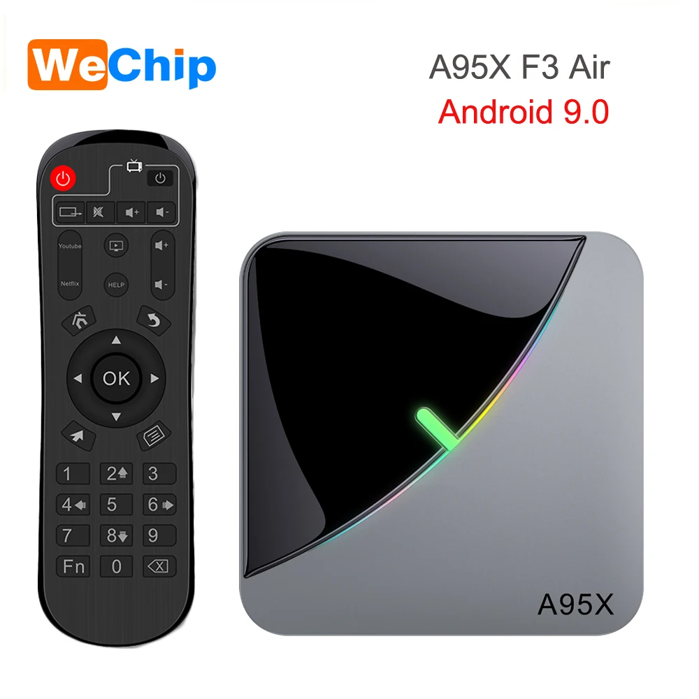Приставка Смарт-ТВ A95XF3 4 + 64/32 ГБ 2 16 Android 9 0 | Электроника