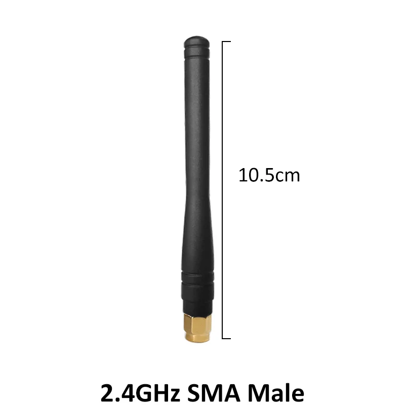 Grandwisdom 10pcs 2.4G antenna 3dbi sma male wlan wifi 2.4ghz antene pbx iot module router signal receiver antena high gain