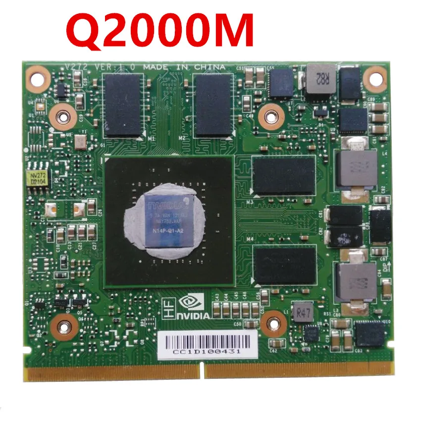 Квадро 2000 м Q2000M N12P-Q3-A1 de карты gráfica vídeo para HP 8540 Вт 8540P 8560W DELL M4600 M4700 prueba 100% |