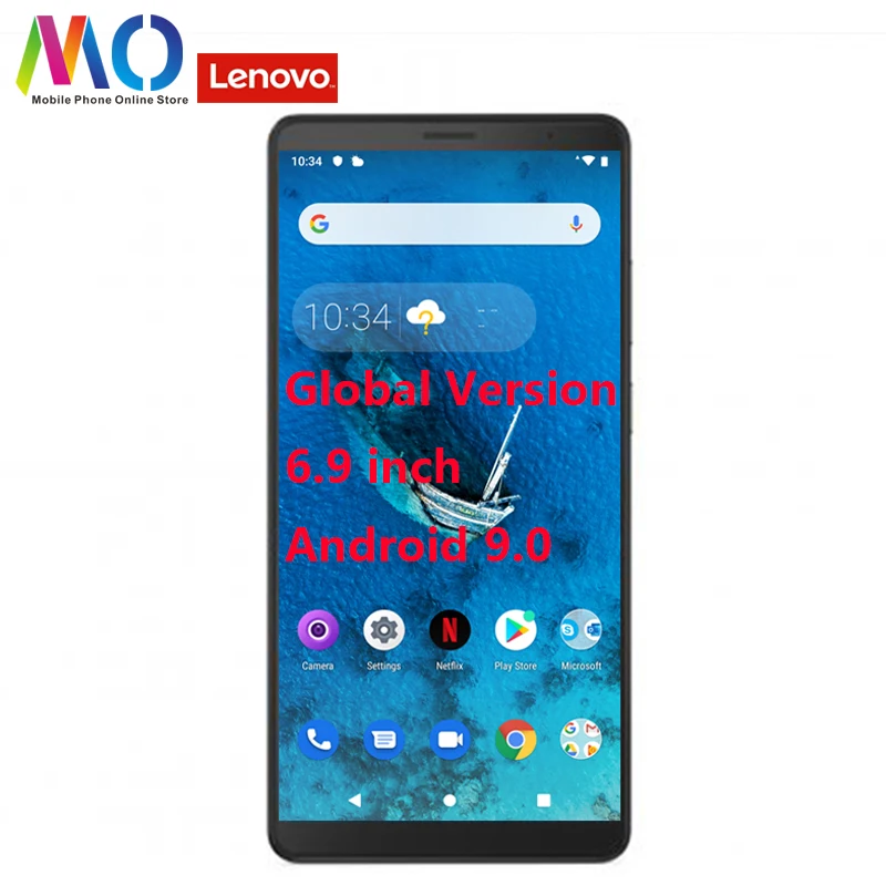 

Global Lenovo Tab V7 2/3G RAM 32/64G ROM Smartphone Snapdragon Octa Core 5180mAh 6.9inch Android 9.0 Pie OTA PB-6505M Cellphone