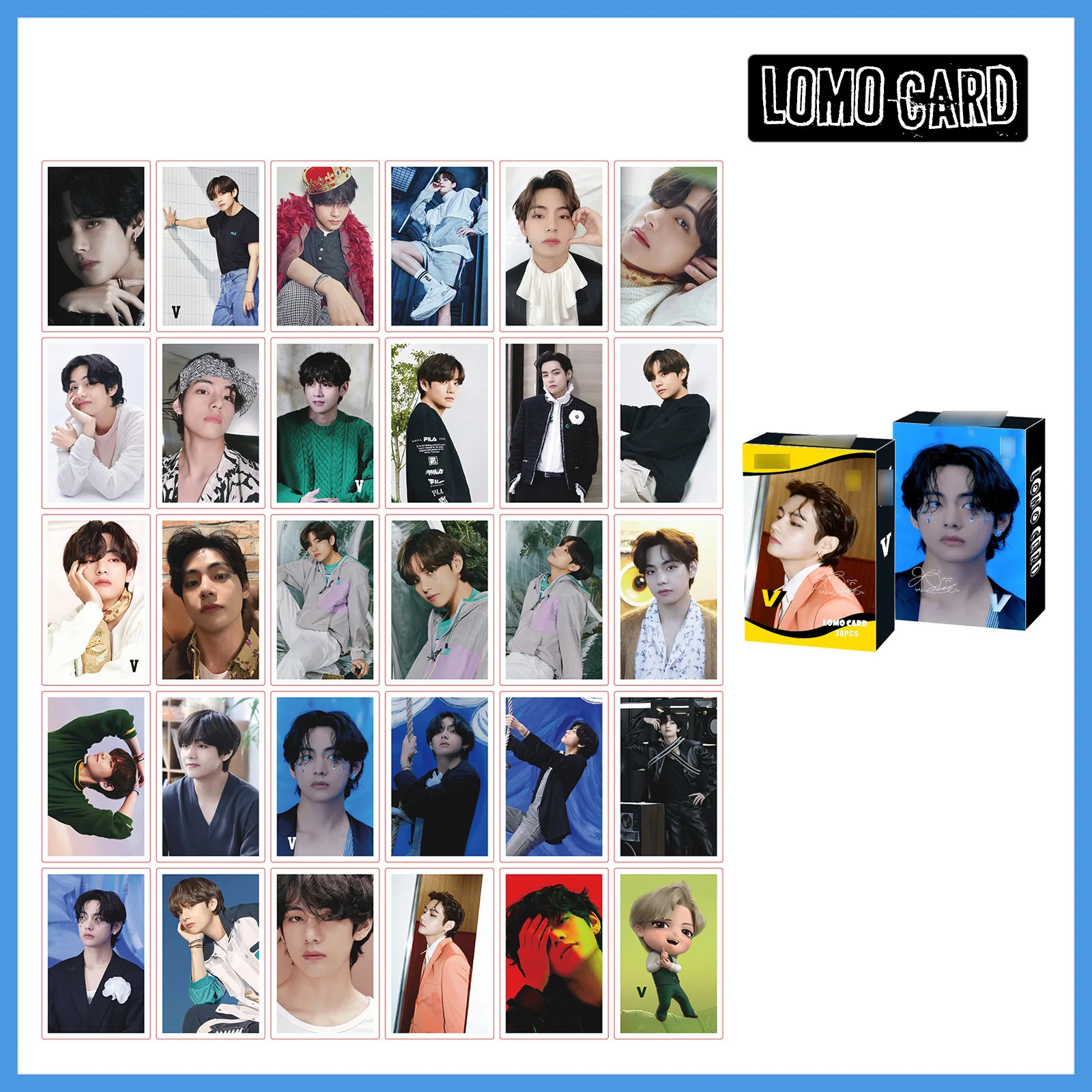 30pcs/box Kpop Stray Kids Lomo Card Set Photocard Photo Print Album Photocard Korean Fashion Cute Boys Poster Picture Fans Gifts