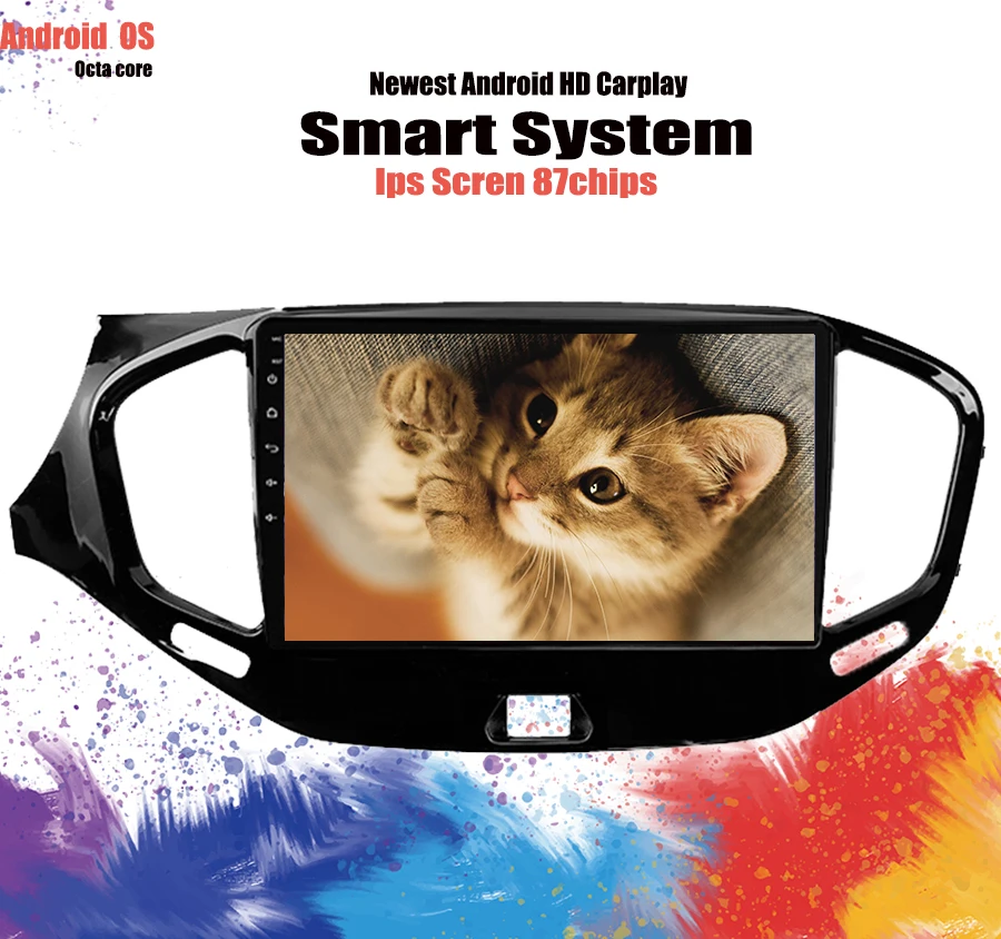 Sale Octa Core 2 Din Stereo Android 9.1 Car Radio For LADA Vesta Cross 2015 2017 2019 GPS Navigation DVD Player Bluetooth Headunit 3