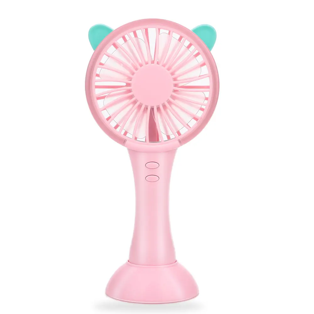 Мини-вентилятор с USB портом вентилятор милый красочный светодиодный свет креативный охладитель воздуха путешествия на открытом воздухе ручной кондиционер ручные вентиляторы подарки для детей
