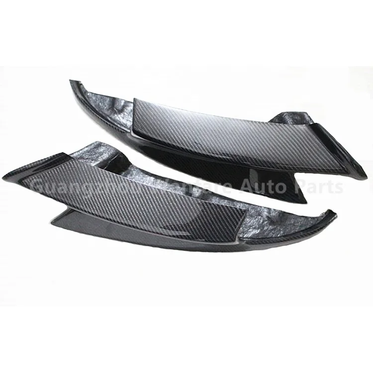 REAL CARBON FIBER FRONT BUMPER SPLITTER FOR 2009-2013 BMW 3 SERIES E92 E93 M3 2009 2013 for volvo xc60 abs chrome front grille around trim front bumper around trim racing grills trim