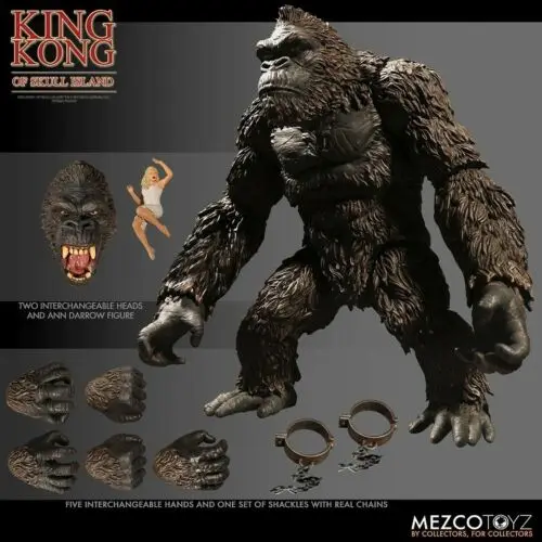 Mezco Toyz 10100 7 дюймов король конг череп остров фигурка