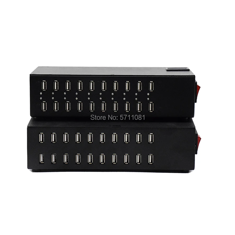 20 Порты 200W USB Зарядное устройство Smart зарядная станция для мобильного телефона