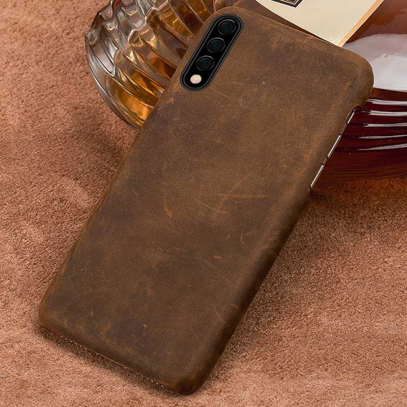 Genuine PULL-UP Leather Case for Honor 10i 10 20 8X 9X Retro Cover For Huawei P20 P30 Pro mate 30 Lite Y9 Y7 P SMART 2019 | Мобильные
