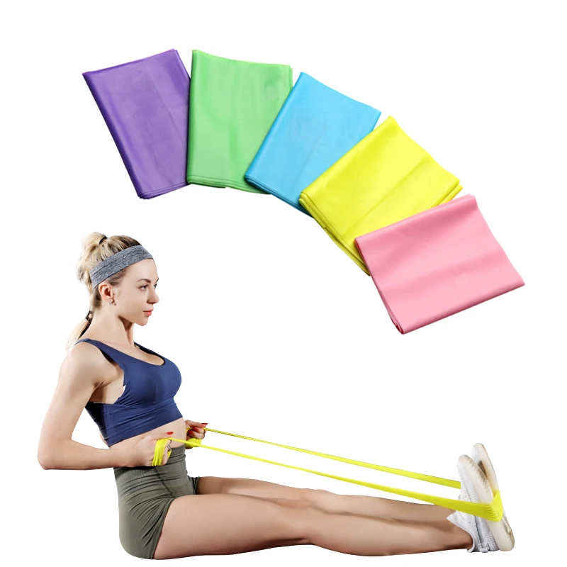 Yoga Elastic Resistance Bands Training Expander Stretch Fitness Rubber Bands Gym Elastic Bands Sports Workout Equipments