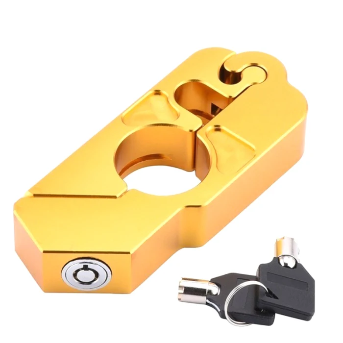 Motorcycle Handlebar Lock Brake Lever Grip Security Safety Anit-Theft Protection C44