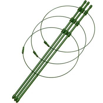 

1Pc Durable Creative Climbing Vine Rack 45cm Plastic Coated Iron Plant Support Frame Garden Balcony Plant Flower Holder Tool