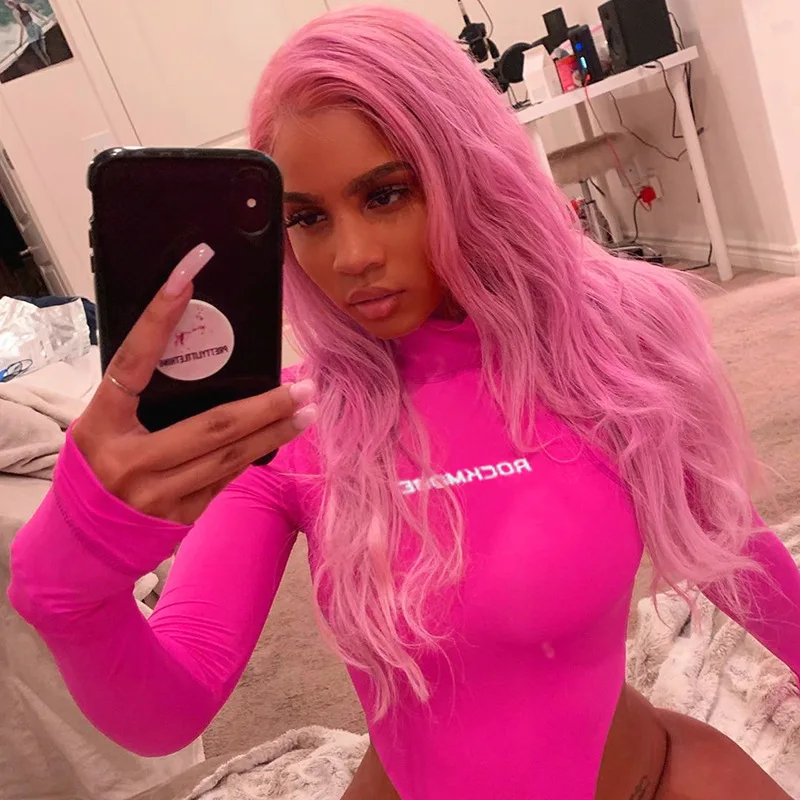 ArtSu Cute Pink Solid Casual Long Sleeve Bodysuits Women Turtleneck Jumpsuits Body Suits Winter Autumn Rompers Clothes ASJU60480 ArtSu Cute Pink Solid Casual Long Sleeve Bodysuits Women Turtleneck Jumpsuits Body Suits Winter Autumn Rompers Clothes ASJU60480