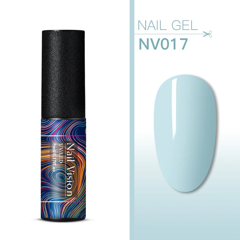 Nail Vision 5 мл УФ набор гель-лаков для ногтей чистый цвет для маникюра геллак Полупостоянный Гибридный впитывающий гель для дизайна ногтей лак - Цвет: EES06612