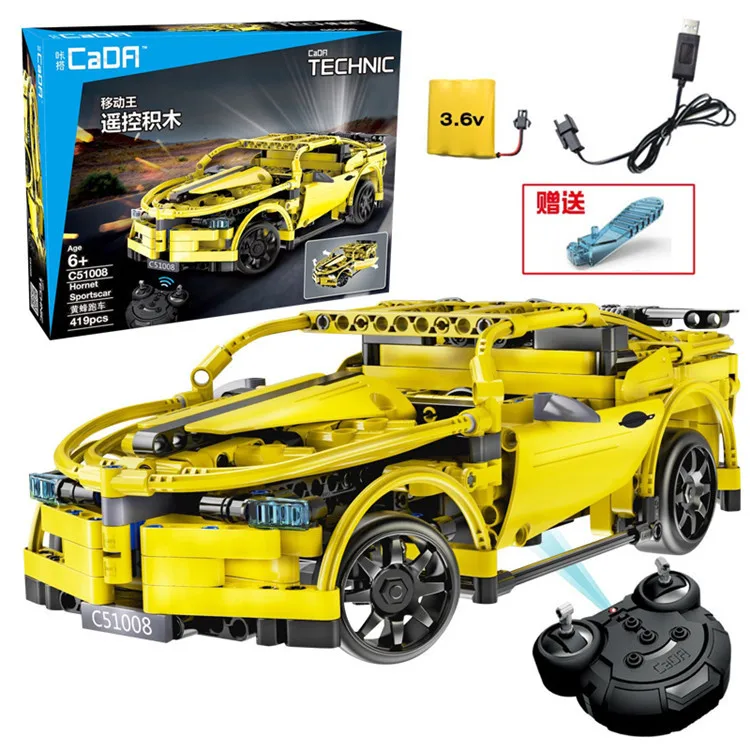 

Double e C51008cada Building Blocks Assembled Remote Control Hornets Sports Car Children'S Educational Electric Machinery Group