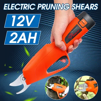 

12V Battery Electric Pruning Shears Cordless Orchard Branches Cutter Cutting Tools Pruner Scissor Garden Pruning Tools Secateur