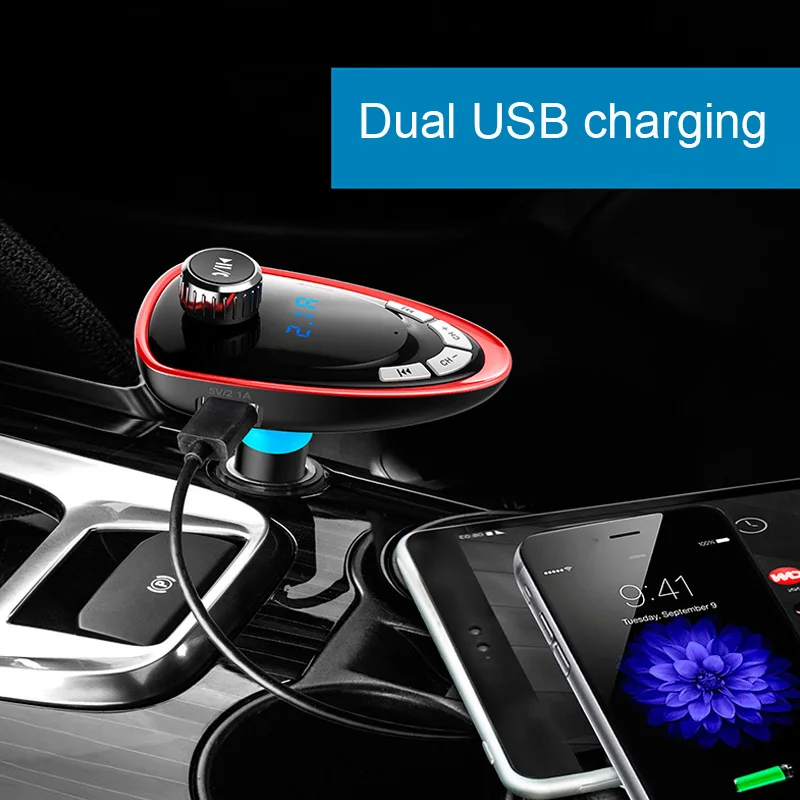A27 автомобильный Bluetooth MP3 карта fm-передатчик Автомобильный Bluetooth Handsfree автомобильное зарядное устройство музыкальный плеер Авто аксессуары XC-132