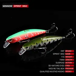 Multicolor Outdoor Useful Crankbaits Winter Fishing Minnow Lures Fish Hooks Sinking Minnow Baits