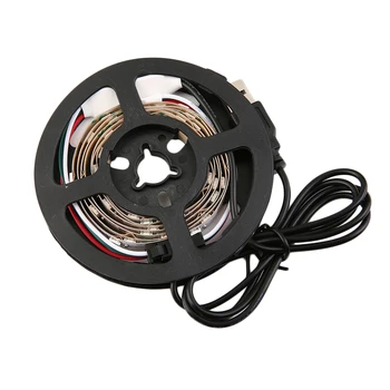 

WS68 12 RGB 5050 SMD LED Strip Lamps No Waterproof Flexible LED Tape Light USB 5V Christmas Decoration Lamp White Strip Light
