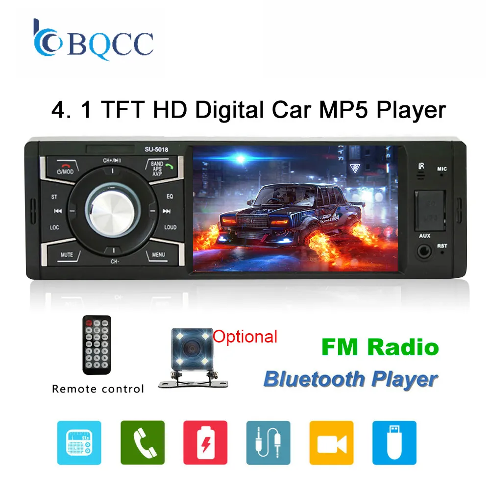 Автомагнитола FM Авто Аудио Стерео Bluetooth Авторадио Поддержка камеры заднего вида рулевое колесо Contral