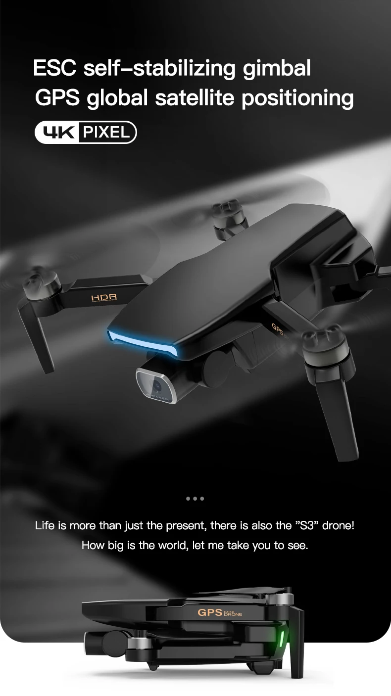 Vimillo S3 4K GPS Drone