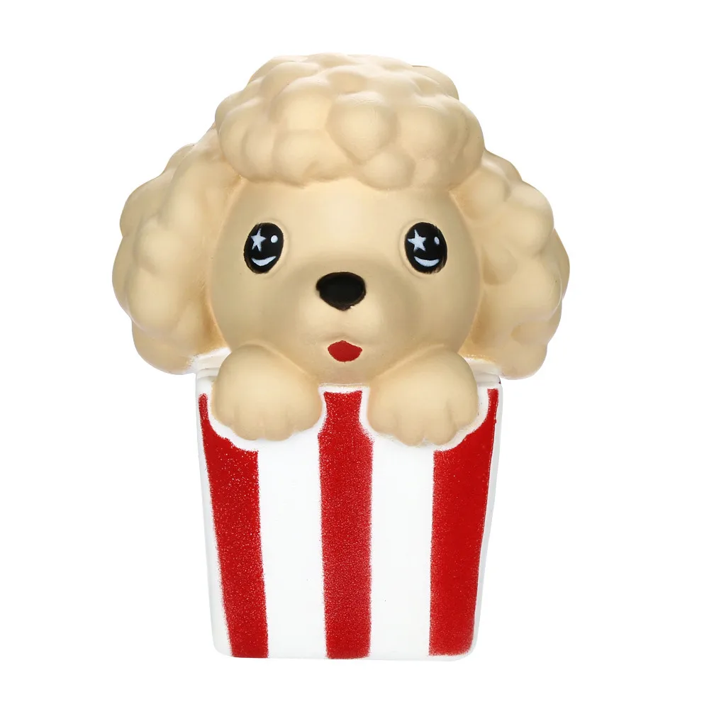 Cute Popcorn Dog Squishies Slow Rising Simulation Scented Soft Squeeze Toy Stress Relief Original Package Funny for Kid Gift | Игрушки и