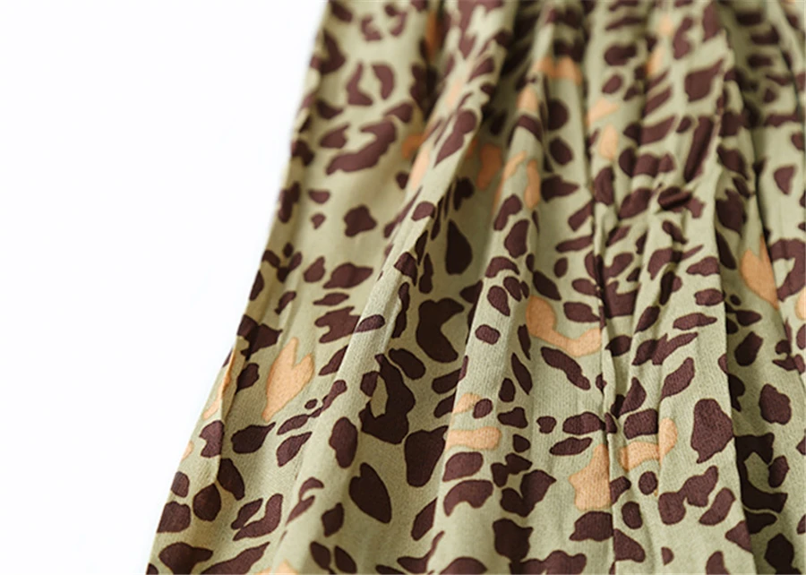 Elegant All-match Floral Print Midi Skirt Women Chiffon Skirt Autumn Winter Women Sexy Elastic High Waist Long Skirt Female
