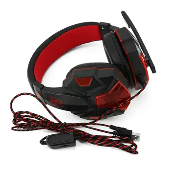 

SY830MV Gaming Headset with Mic-Sound Clarity Noise Reduction Headphone LED Lights for Computer Game for PS4/XBOX-ONE