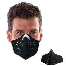 Double Air Valve Anti Dust Mask Pollution Mask Face Mask Anti PM 2.5 Pollen Dust Mask Anti-fog Activated Carbon Filter Outdoor