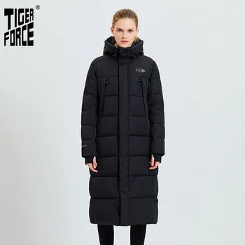 Tiger Force-chaqueta de invierno para mujer, abrigo largo para mujer, Parkas informales a la moda, Abrigo con capucha cálido, chaqueta para mujer 2019