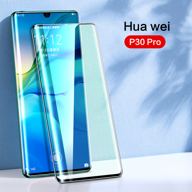 Full Glue Glass For HUAWEI P40pro Mate20 P30 Pro All Glue Screen Protectors High Definition Anti Blue-ray Green Light