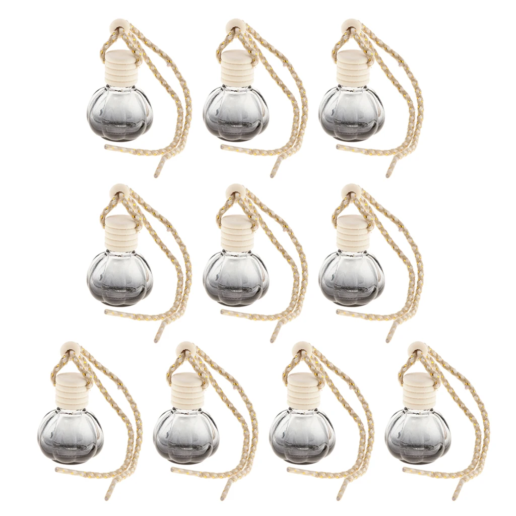 10Pieces 10ml Empty Perfume Bottle Pendant Car Hanging Ornament Home Decoration