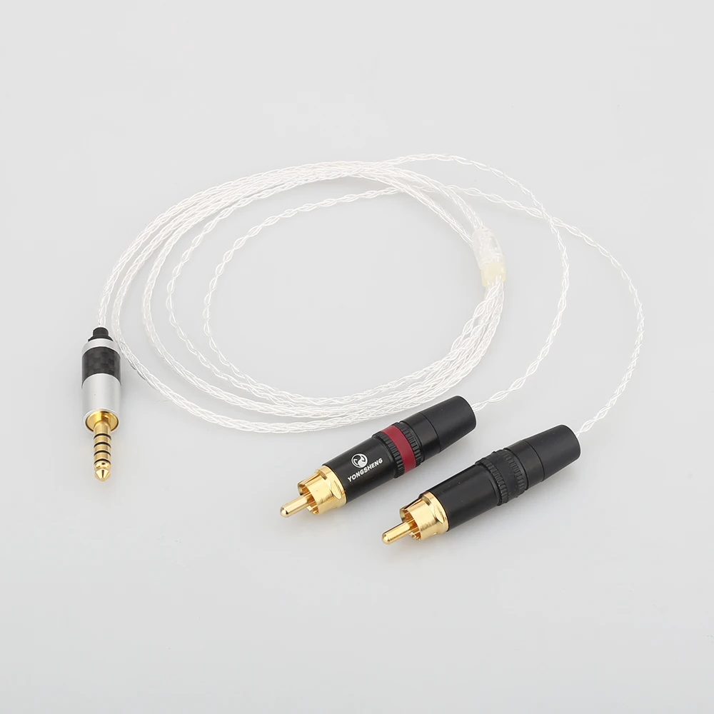 Free shipping HIFI 4 4mm to 2 RCA Audio Cable WM1A 1Z PHA 1A 2A Z1R 4 4mm Upgrade Cable