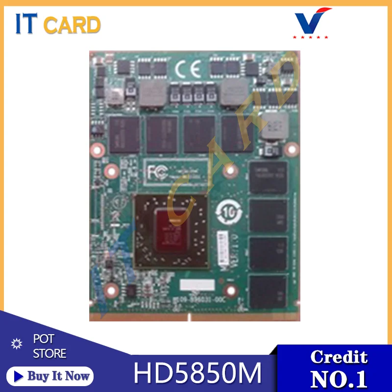 Видеокарта Radeon HD5850 HD5850M 6-71-W870L GDDR5 1 ГБ 216-0769010 с X-кронштейном для Clevo Alienware 100% |