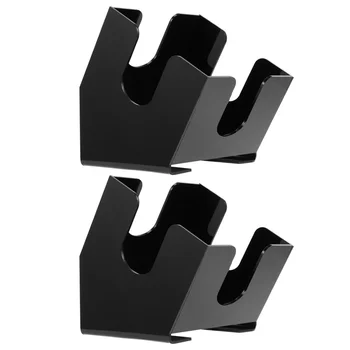 

2PCS Square Tissue Holder Acrylic Slanted Desktop Napkin Organizer Serviette Storage Rack for Home Living Room Dining Room (Blac