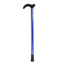  High Quality Telescopic Walking Stick Cane Hiking Rubber Tips 6 Grade Alpenstock for Elderly Aluminium Body Climbing Equipment 