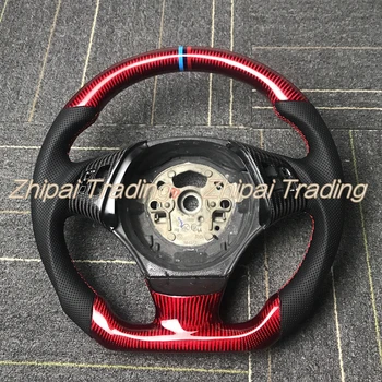 

Custom carbon fiber + perforated leather Steering wheel Assembly For BMW 1 2 3 4 Series 328i F30 F35 F20 without airbag
